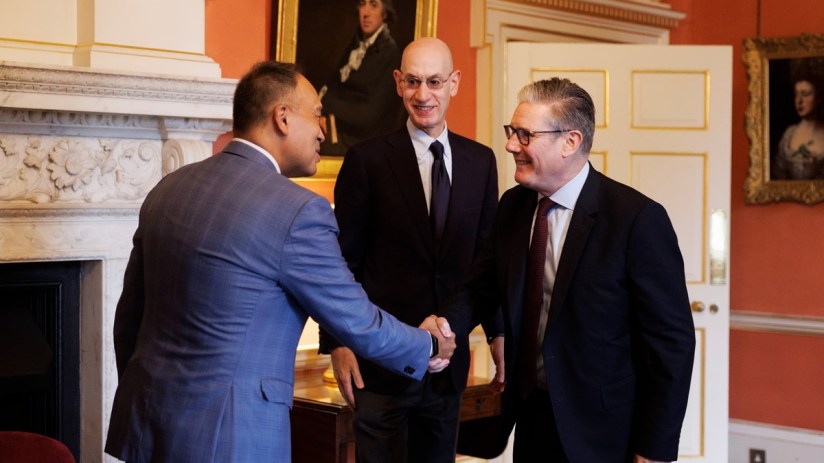 PM Keir Starmer met with the NBA's Adam Silver and Mark Tatum at Downing Street this week