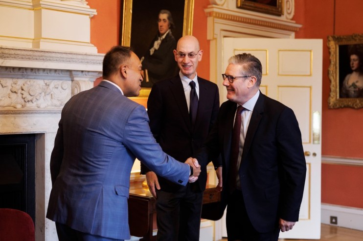 PM Keir Starmer met with the NBA's Adam Silver and Mark Tatum at Downing Street this week