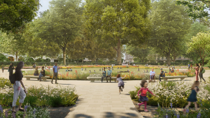 The Finsbury Circus Gardens is the biggest public space in the Square Mile