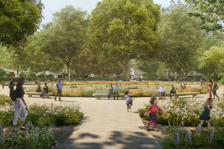 The Finsbury Circus Gardens is the biggest public space in the Square Mile