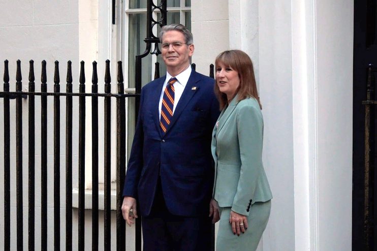 Rachel Reeves hosted Scott Bessent at Downing Street on Tuesday.