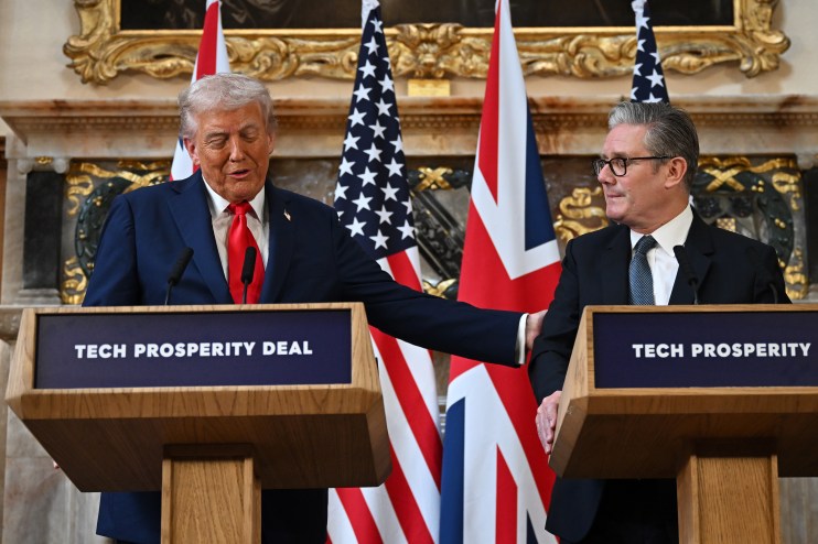 Donald Trump has told Keir Starmer to drill in the North Sea. Leon Neal/PA Wire