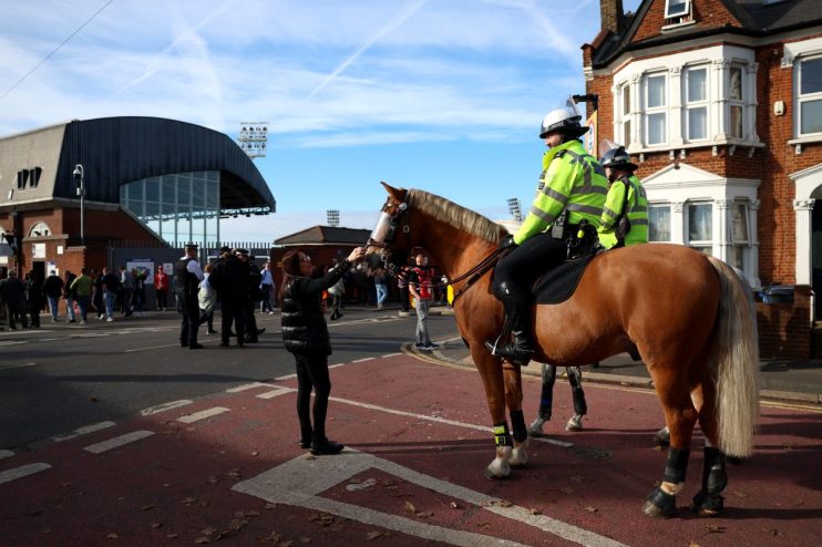 Today&rsquo;s football fixtures in London have contributed to 500 police officers from outside the capital beefing up the Metropolitan Police presence.
