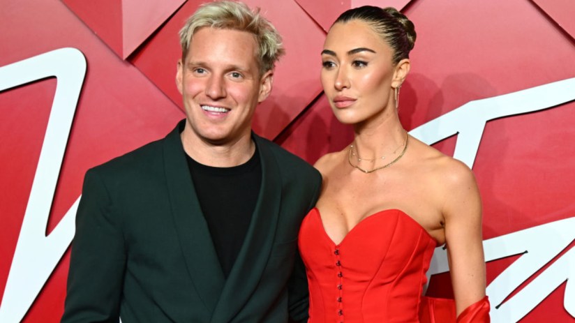 Candy Kittens co-founder Jamie Laing and wife Sophie Habboo attend The Fashion Awards 2024 presented by Pandora at the Royal Albert Hall in December 2024 in London. (Photo by Joe Maher/Getty Images for BFC)