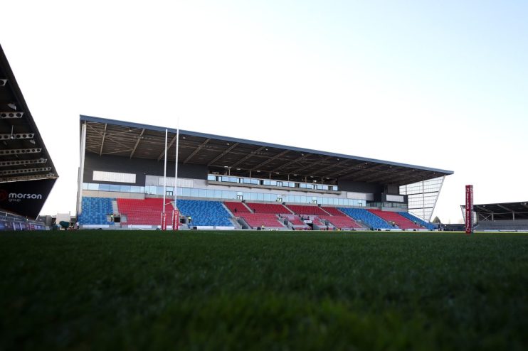 Super League team Salford Red Devils have been accused of trying to buy their &pound;14m stadium using fraudulent bank documents.
