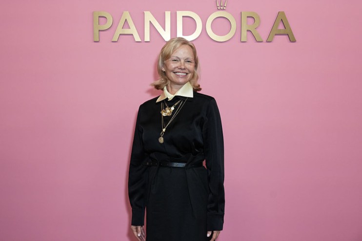 Pamela Anderson attends Pandora's Talisman Collection Launch in September 2025 in New York City. (Photo by John Nacion/Getty Images)