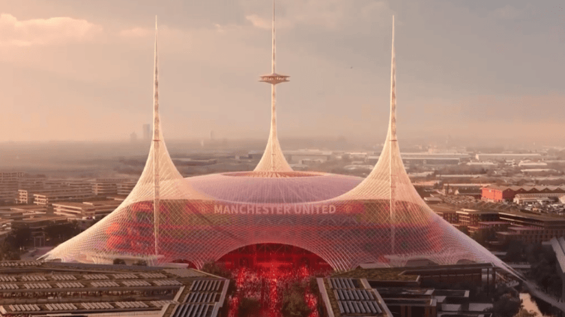 Manchester United&rsquo;s new stadium has been designed by Foster + Partners