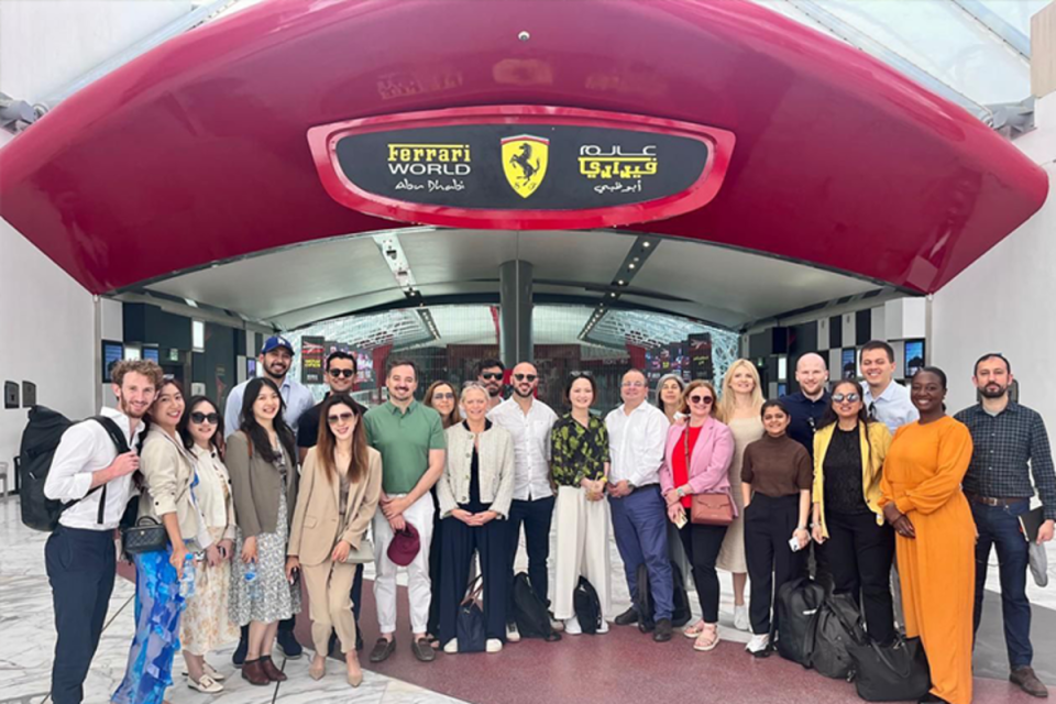 Domenica Di Lieto in Dubai during Bayes Executive MBA program, showcasing global business education and leadership develop...