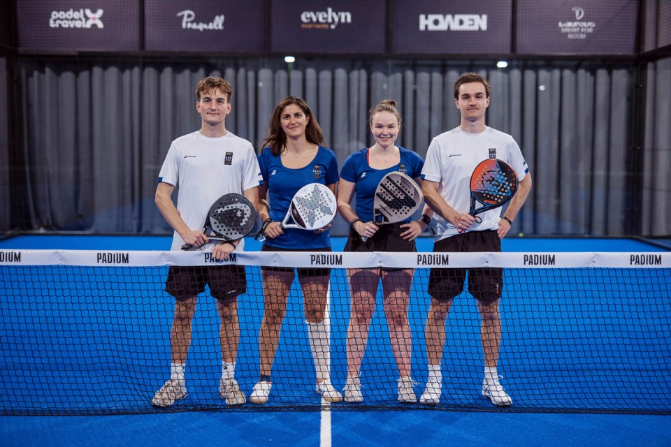 EY finished runners-up in the Evelyn Partners Padel Cup