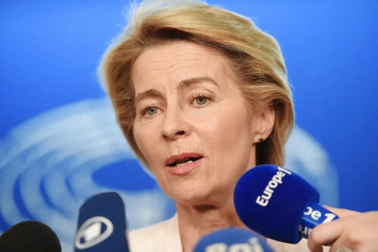 Ursula von der Leyen on July 03, 2019 Photo by FREDERICK FLORIN / AFP/Getty Images