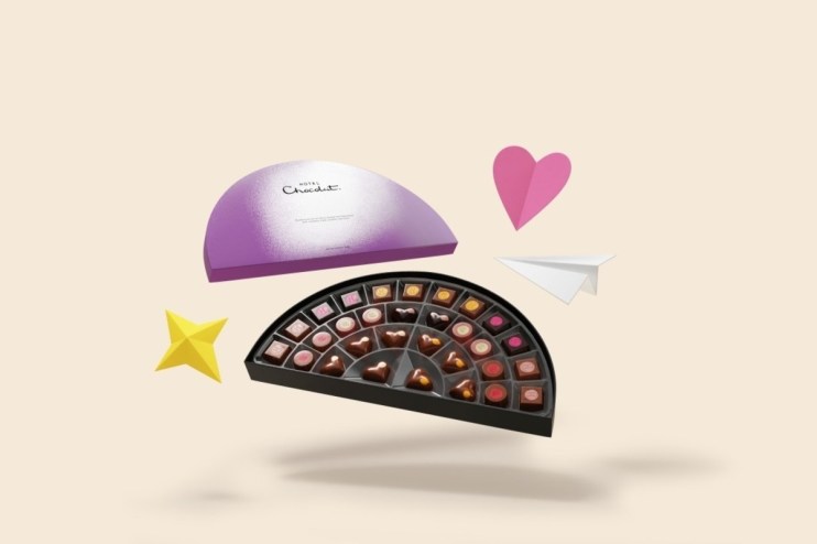 High-quality assorted chocolates in an elegantly opened box, showcasing gourmet treats for special occasions or gifting