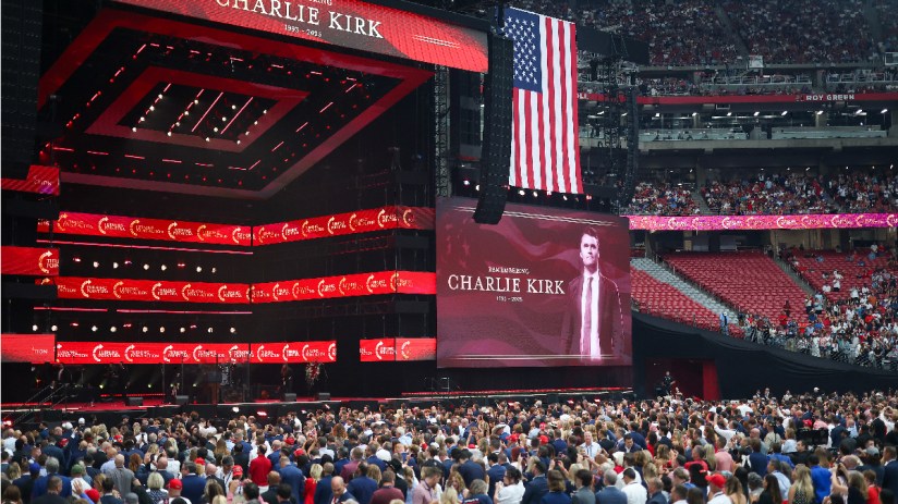 Charlies funeral service attended by mourners, highlighting AI chatbot controversy over Charlie Kirks death announcement.