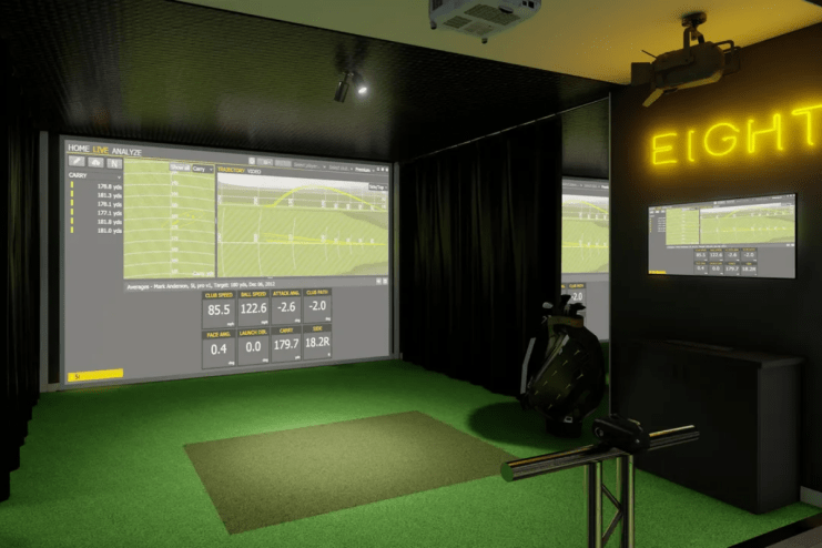 The TeeBox golf simulator experience in Leadenhall