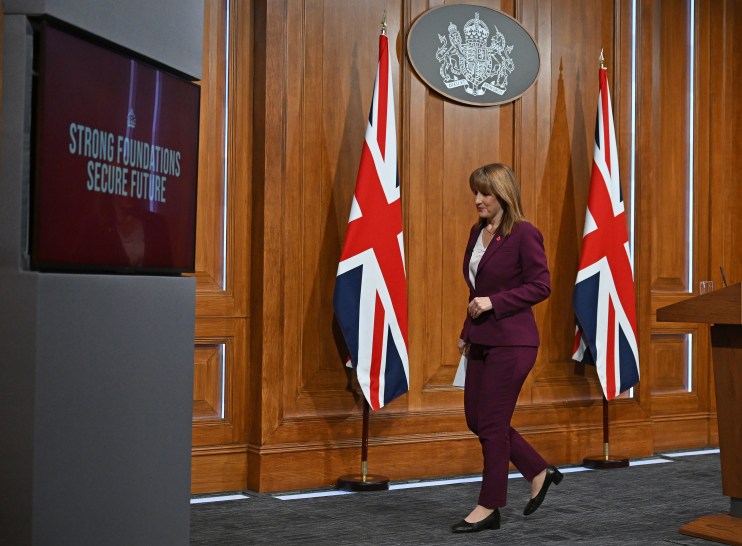 Chancellor Rachel Reeves gave a Downing Street speech