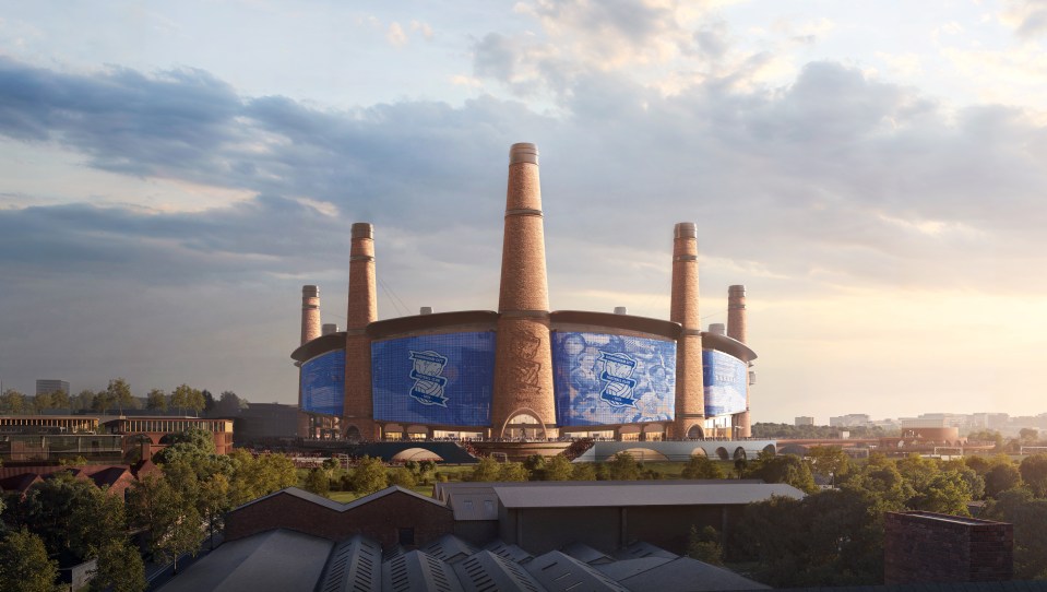 Birmingham Powerhouse Stadium north elevation showcasing modern architectural design, credit Devisual