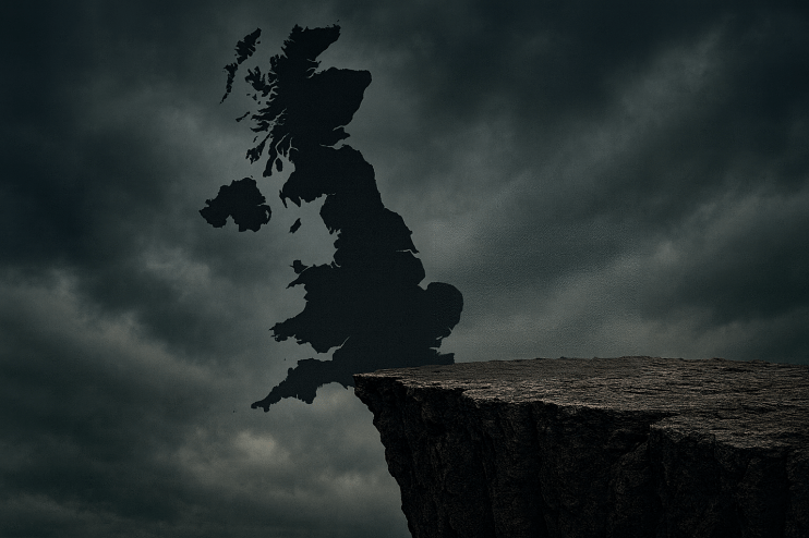 Britain facing crisis with political tension and economic uncertainty looming, highlighting a pivotal moment in national a...
