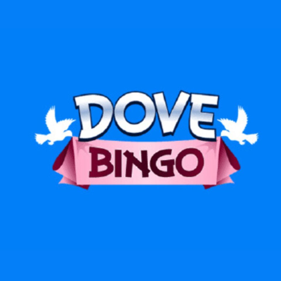 Dove Bingo logo featuring a stylized dove with playful bingo elements, representing a dynamic gaming brand identity.