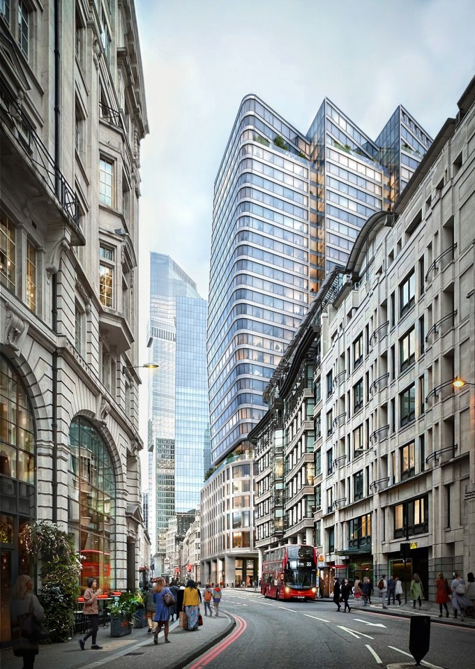 Gracechurch Street architectural view showcasing KPF design innovation, highlighting modern urban development trends