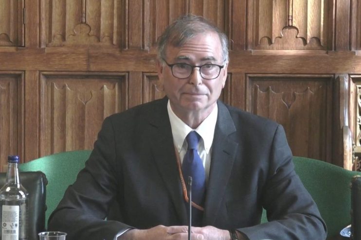 Kogan at Pennsylvania hearing, discussing tech policies and business strategies in a formal setting