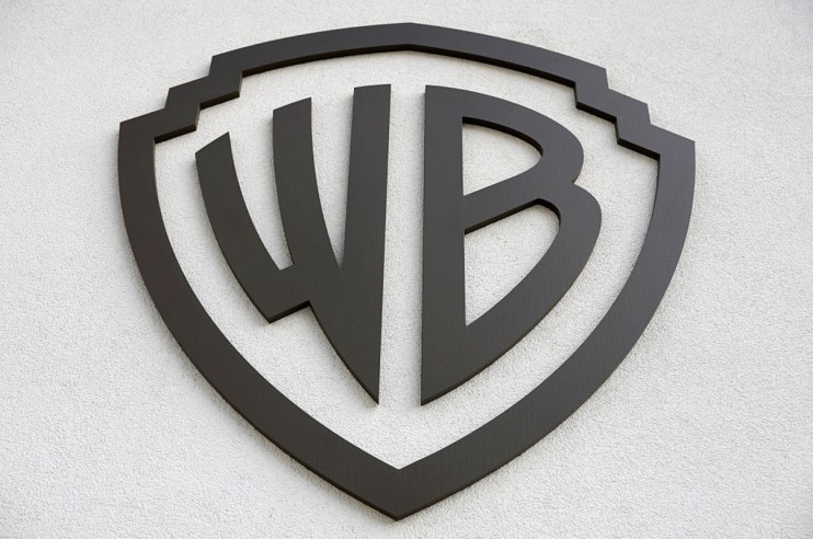 Warner Bros logo prominently displayed with vibrant colors, symbolizing a significant company event or announcement.