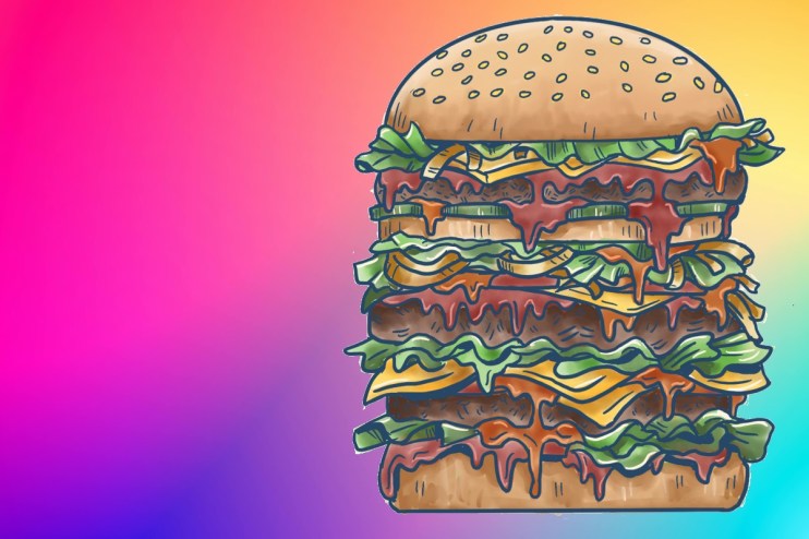 Delicious gourmet burger available for online order, showcasing fresh ingredients and a perfectly toasted bun for delivery