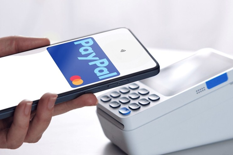 PayPal logo on a digital interface representing online payment solutions for business and financial transactions