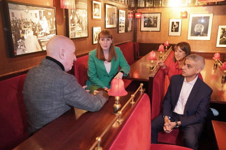 Rachel Reeves in the pub