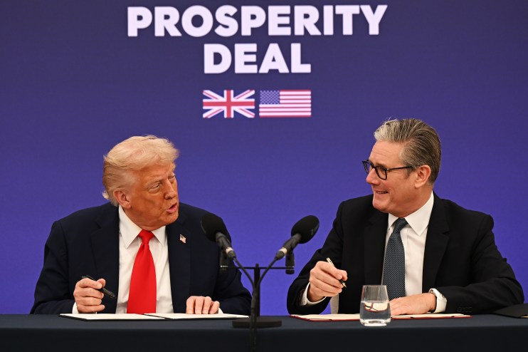 Donald Trump and Keir Starmer