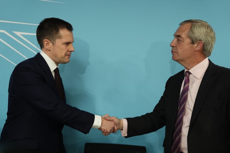 Nigel Farage and Robert Jenrick