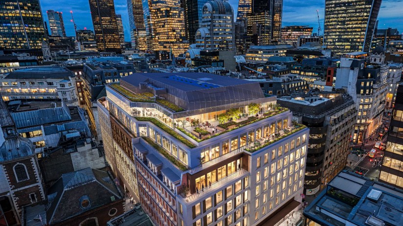 10 King William Street building exterior, showcasing its modern architecture in a bustling business district