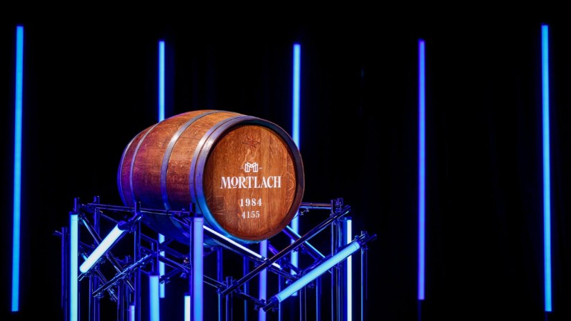 Mortlach 1984 whisky cask showcasing premium aged scotch, highlighting the rich history and craftsmanship of Mortlach dist...