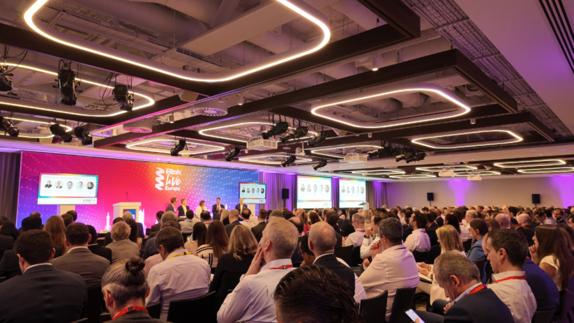 Morning Wire Risk Live conference attendees engaging in discussion at event focused on financial risk management strategies