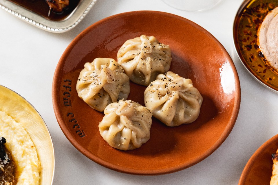 Khinkali dumplinge at DakaDaka