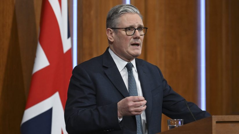 Keir Starmer speaks in Downing Street