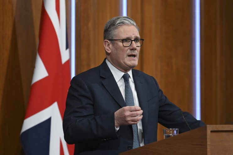 Keir Starmer speaks in Downing Street