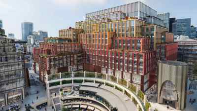 1 Broadgate London construction site showcasing modern architecture and urban development progress