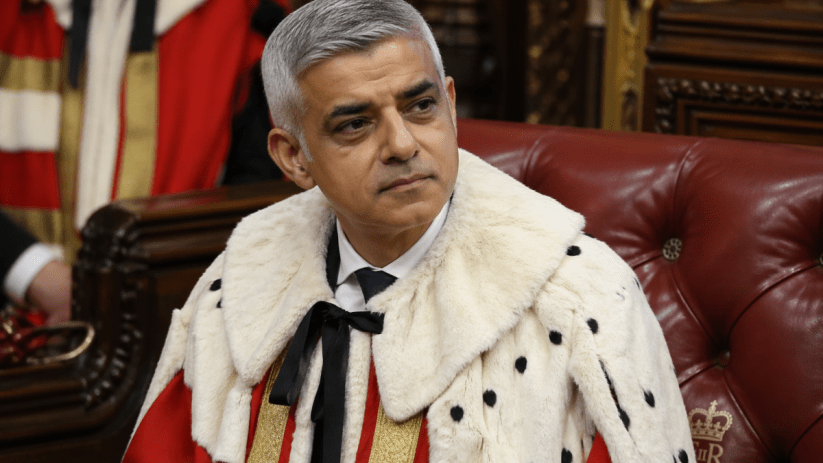 Sadiq Khan discussing AI policy at the House of Lords, emphasizing technologys role in shaping future governance