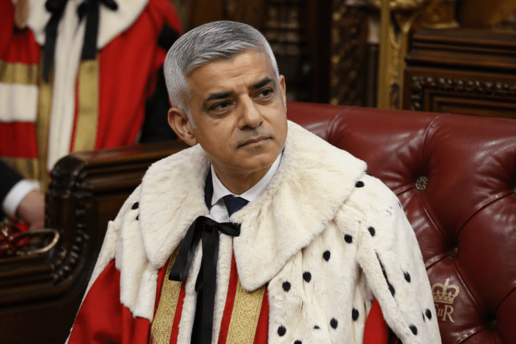 Sadiq Khan discussing AI policy at the House of Lords, emphasizing technologys role in shaping future governance