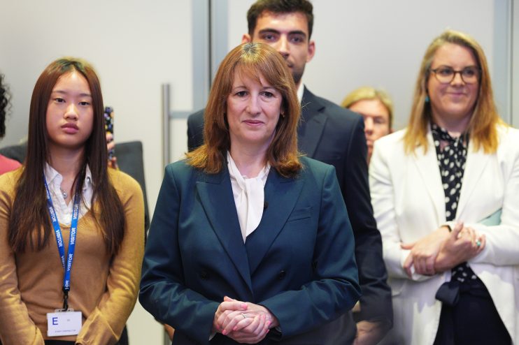 Chancellor Rachel Reeves launches investment campaign at London Stock Exchange, April 23, 2026.