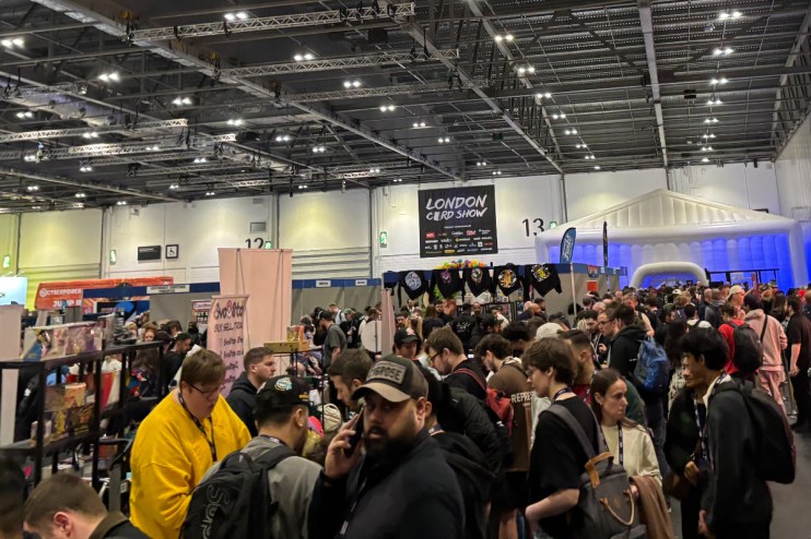Vendors, buyers and revellers enjoy the London Card Show.