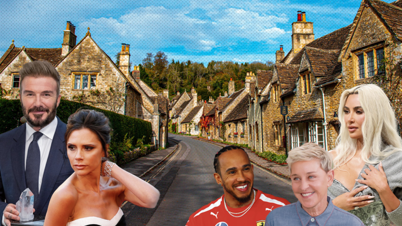 Celebrities in the Cotswolds: Kim Kardashian and the Beckhams