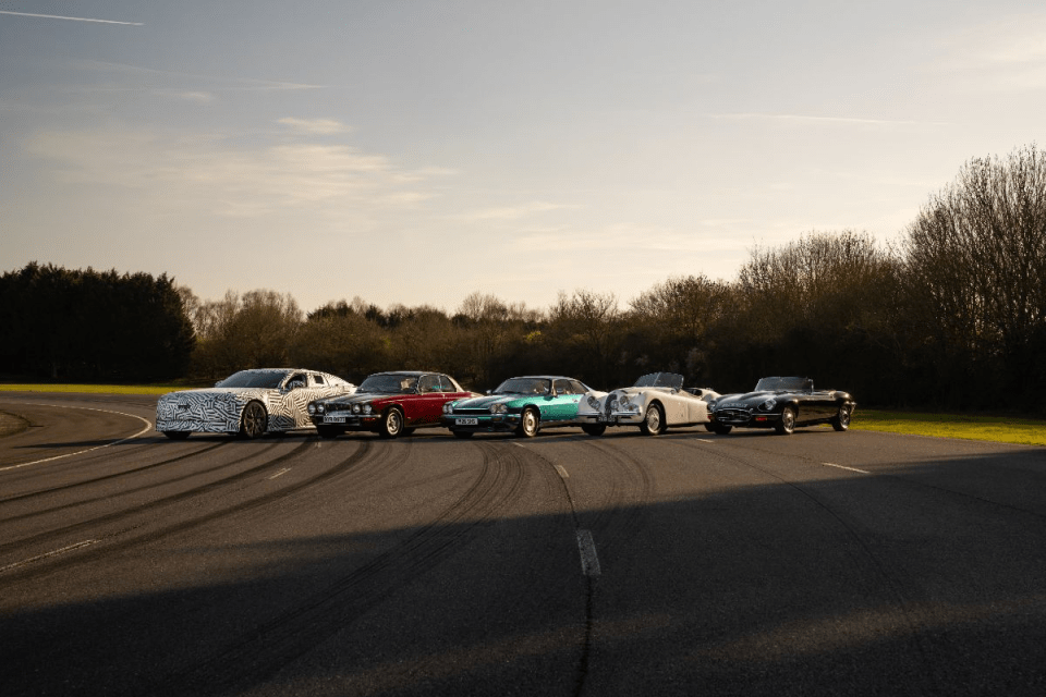 A line-up of super cars