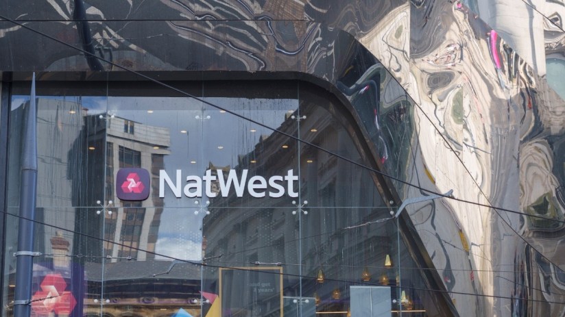 NatWest bank branch exterior with signage, reflecting current branch network changes amidst financial industry updates