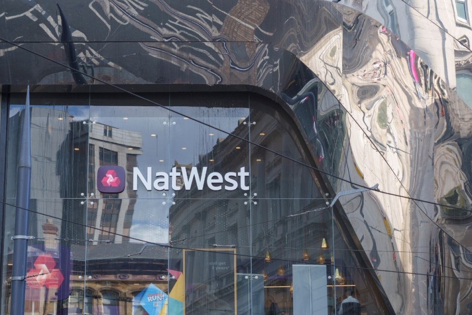 NatWest bank branch exterior with signage, reflecting current branch network changes amidst financial industry updates