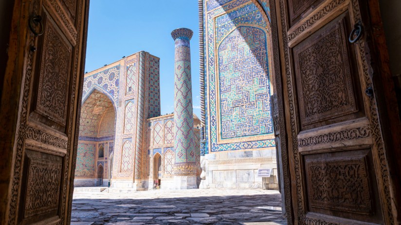 Rejistan architectural landmark in Uzbekistan, potential IPO discussed, showcasing cultural heritage and business growth