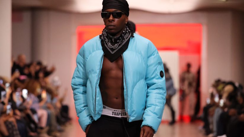 Trapstar fashion collection showcasing streetwear apparel with bold designs and urban style elements