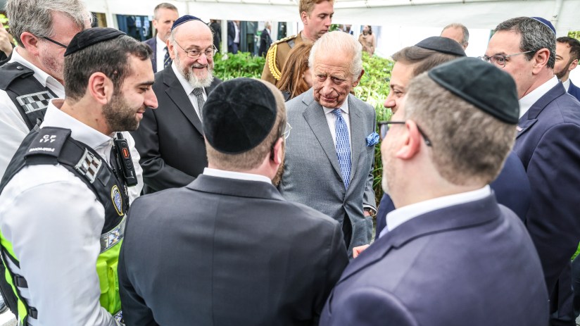 King Charles visits Golders Green in London