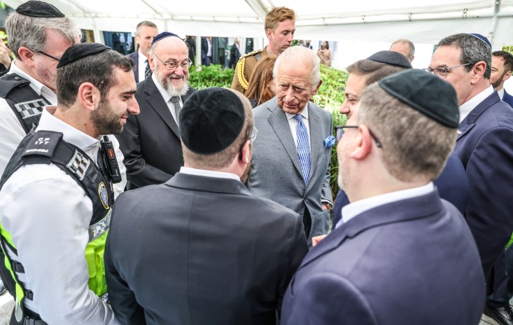 King Charles visits Golders Green in London