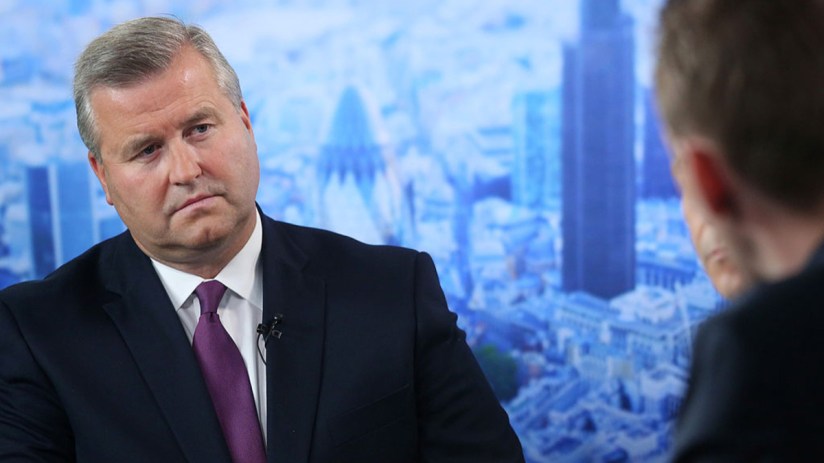 Albert Manifold, former chair of BP, in a business suit at a corporate event, representing leadership transition news.