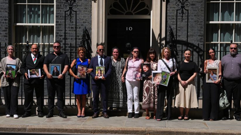 Bereaved parents protest outside Downing Street, urging social media regulation for child protection